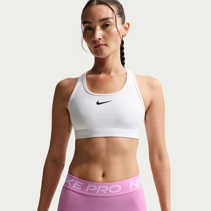 Nike Pro Women's Mid-Rise 7.5cm (approx.) Biker Shorts – Light Magenta/White
