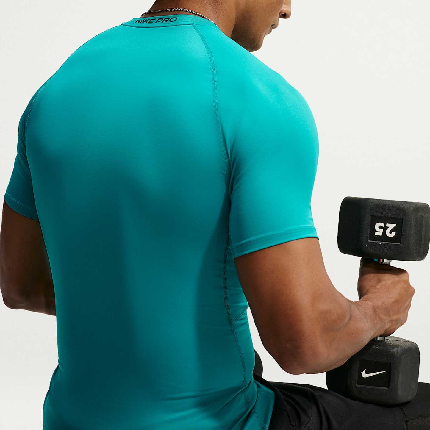 Nike Pro Men's Dri-FIT Tight Short-Sleeve Fitness Top – Energy/Black