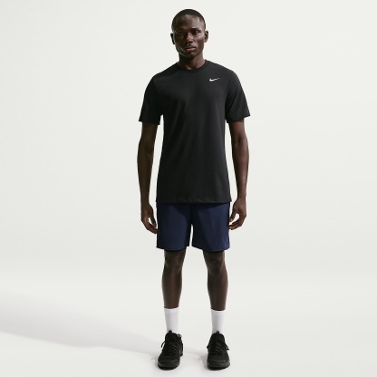 Nike Dri-FIT Men's Fitness T-Shirt – Black/White
