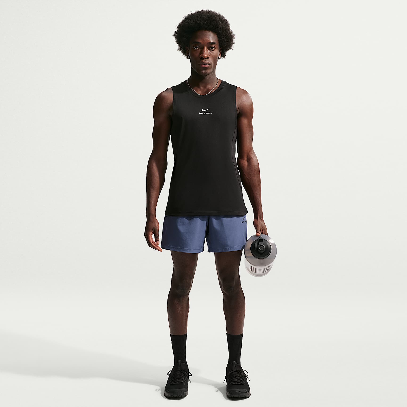 Nike Pro Men's Dri-FIT Training Tank – Black/White