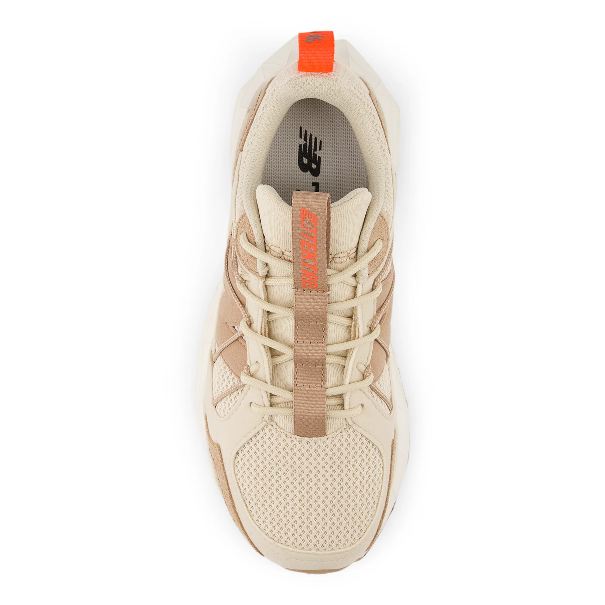 Tektrel – Bisque with Flat Taupe and Urgent Red