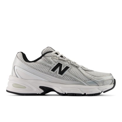 740 – WHITE with Metallic Silver and Black