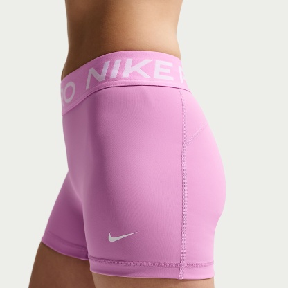 Nike Pro Women's Mid-Rise 7.5cm (approx.) Biker Shorts – Light Magenta/White