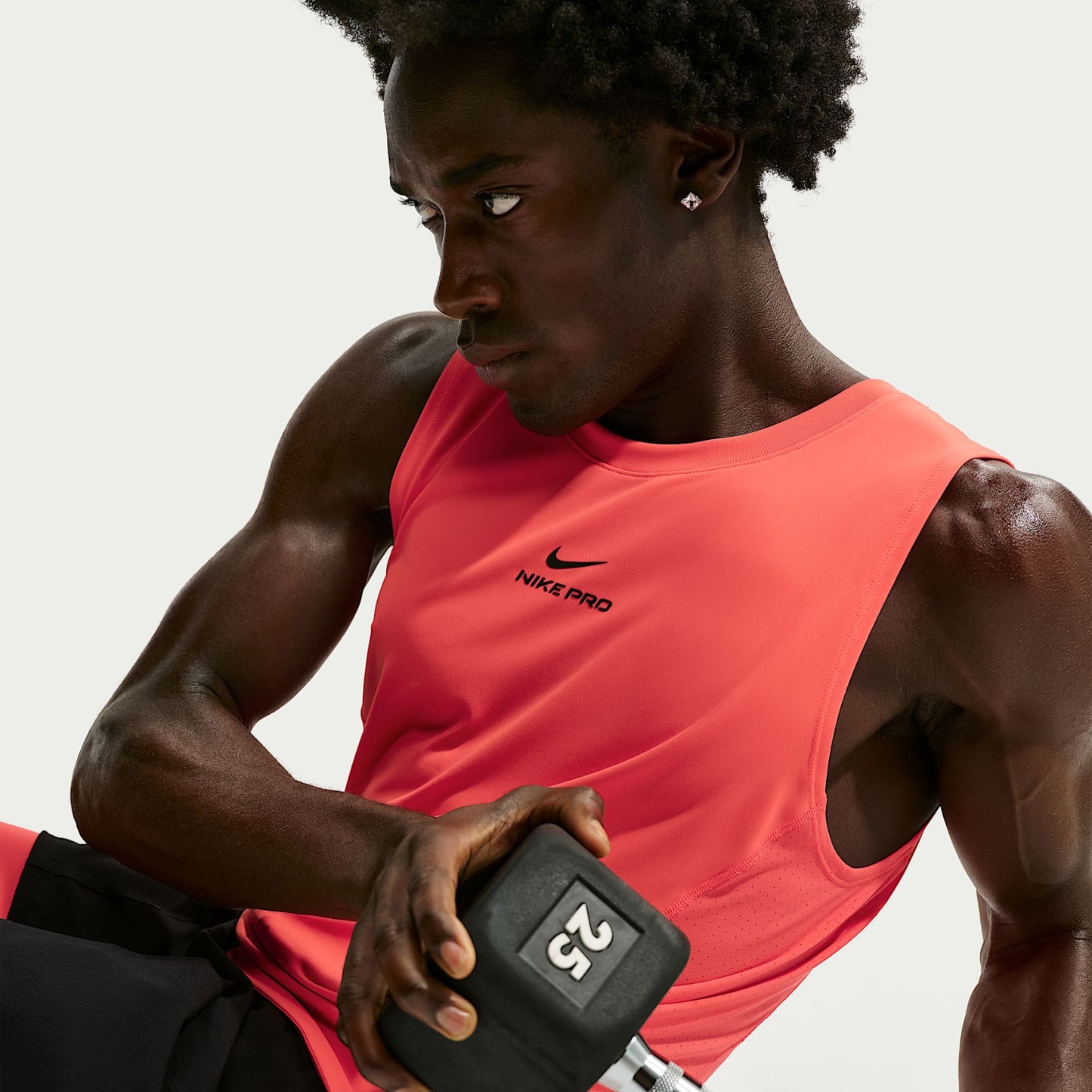 Nike Pro Men's Dri-FIT Training Tank – Laser Crimson/Black