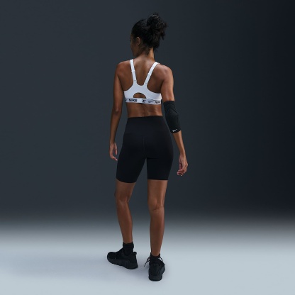Nike Indy High-Support Women's Padded Adjustable Sports Bra – White/Stone Mauve/Black
