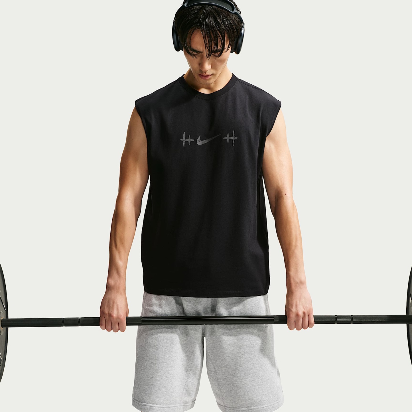 Nike N.A.C. Men's Sleeveless T-Shirt – Black/Team Anthracite