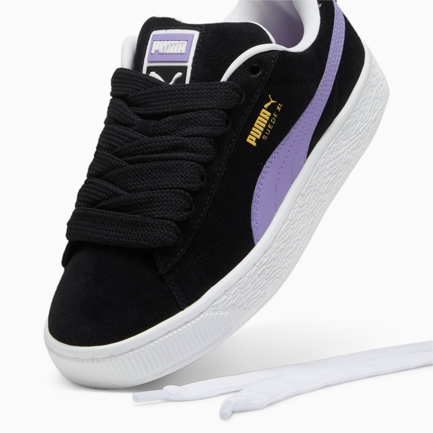Suede XL Sneakers Unisex – PUMA Black-Lavender Alert