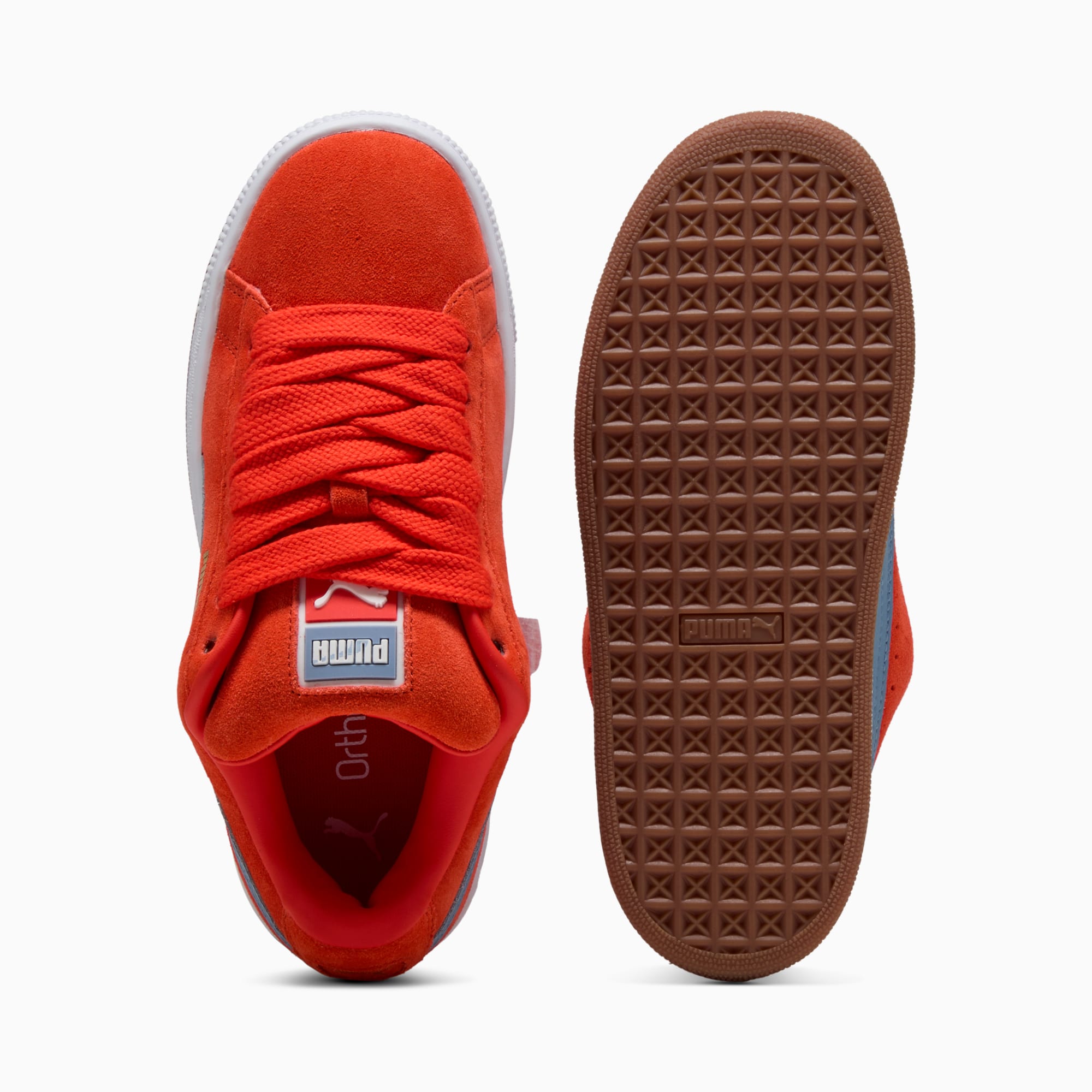 Suede XL Youth Sneakers – Fierce Red-Cool Blue