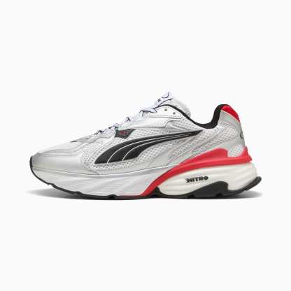 PUMA Fade Sneakers Unisex – PUMA Silver-PUMA White-For All Time Red