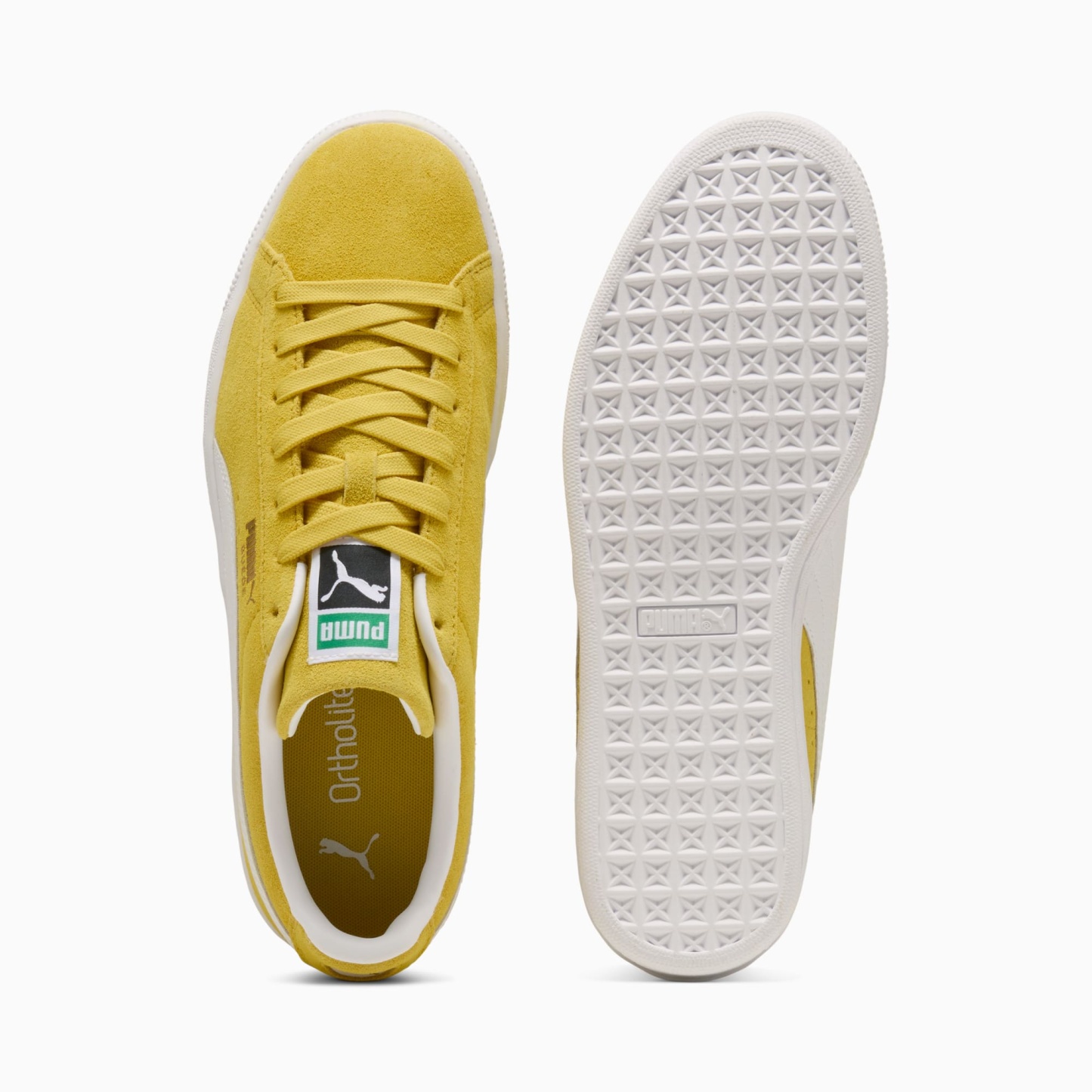 Suede Classic Sneakers Unisex – Bright Mango Yellow-PUMA White