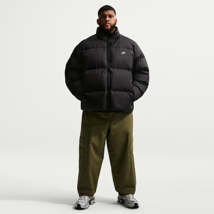 Nike Sportswear Club Men's Therma-FIT Down Puffer Jacket – Black/White