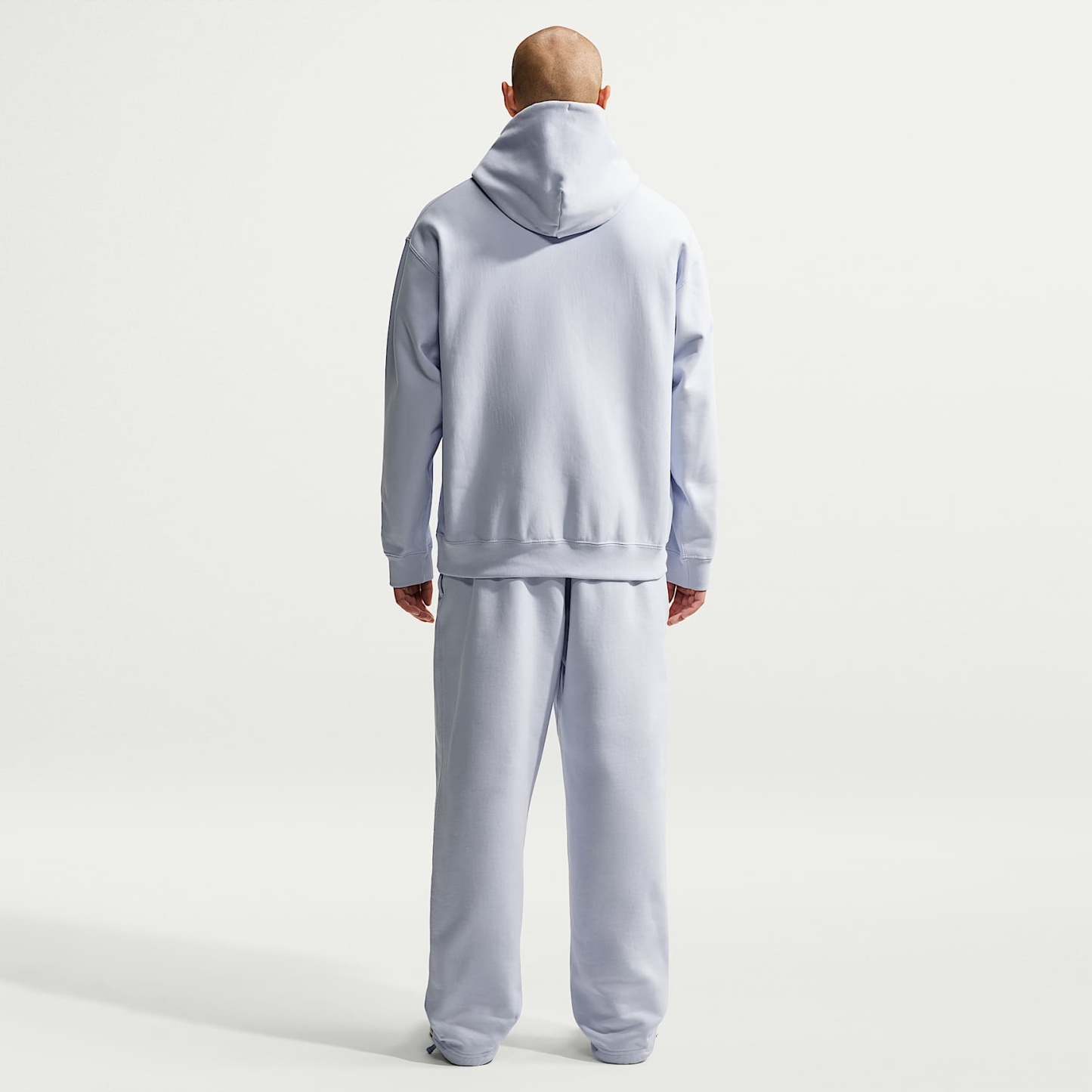 Nike Solo Swoosh Men's Pullover Hoodie – Football Grey/White