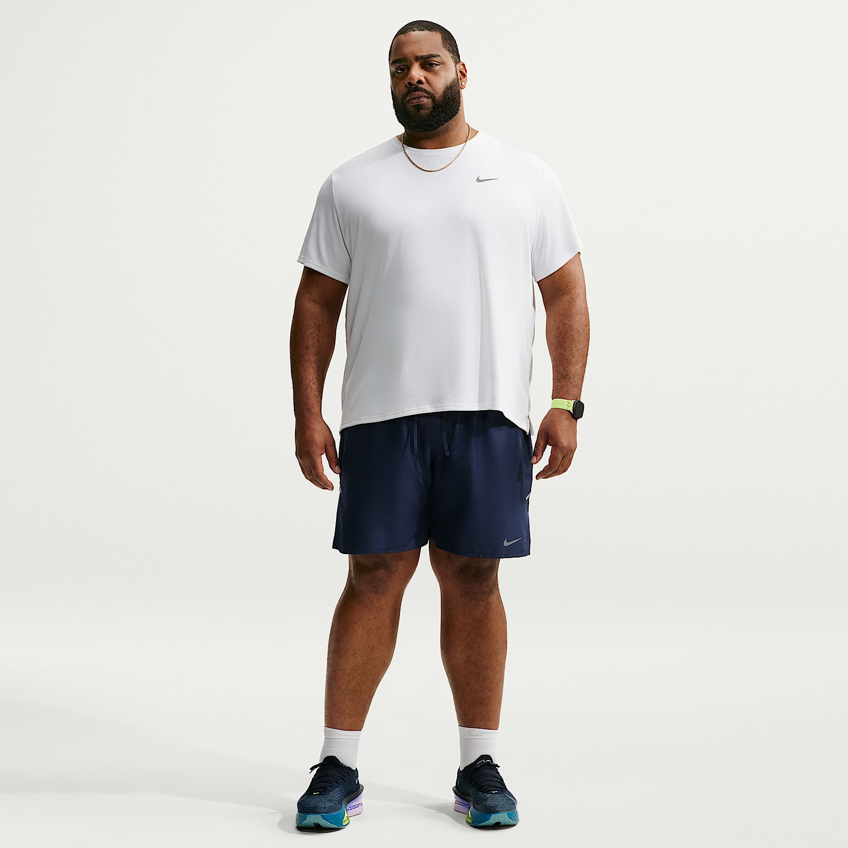 Nike Miler Men's Dri-FIT 18cm (approx.) Brief-Lined Running Shorts – Midnight Navy/Midnight Navy