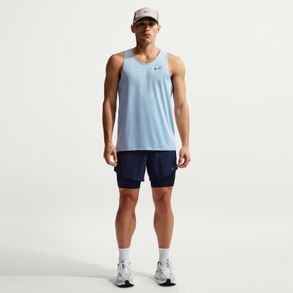 Nike Stride Men's Dri-FIT 13cm (approx.) Hybrid Running Shorts – Midnight Navy