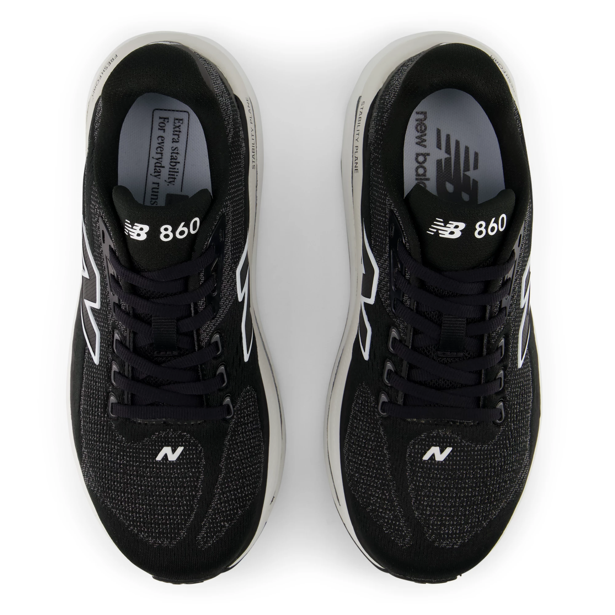 Fresh Foam X 860 v15 – BLACK with WHITE