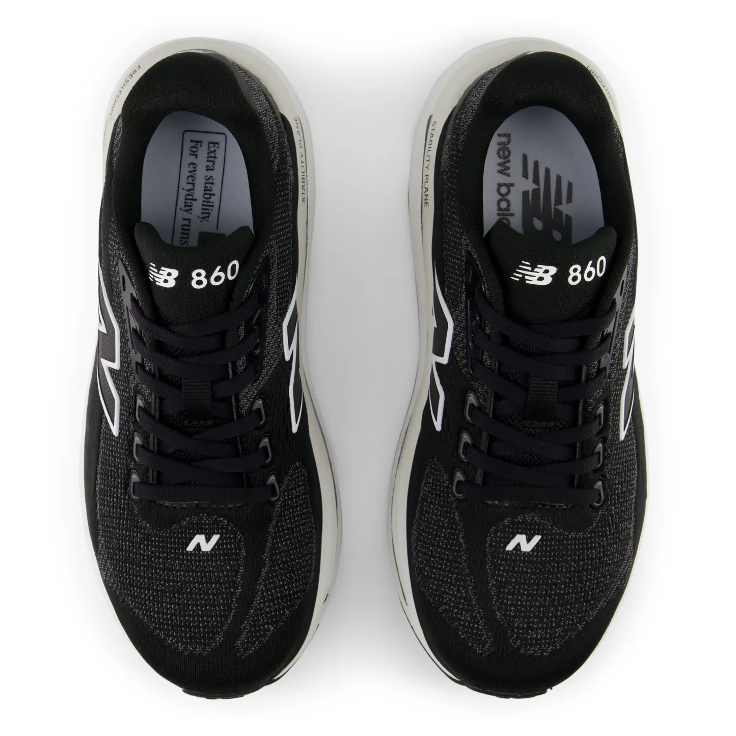 Fresh Foam X 860 v15 – BLACK with WHITE
