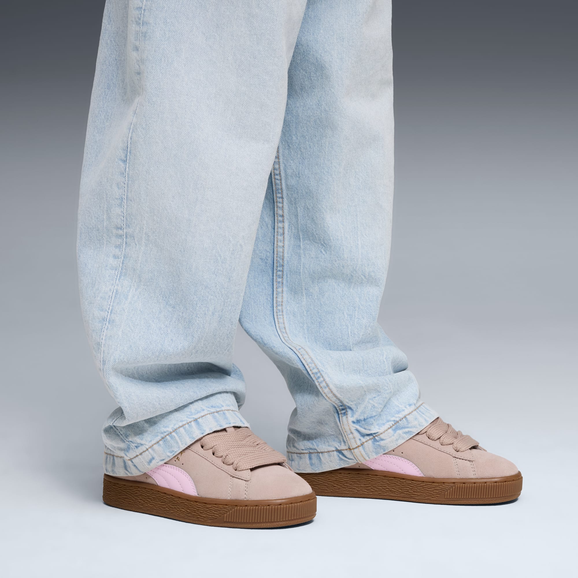Suede XL Youth Sneakers – Rose Latte-Pearl Pink