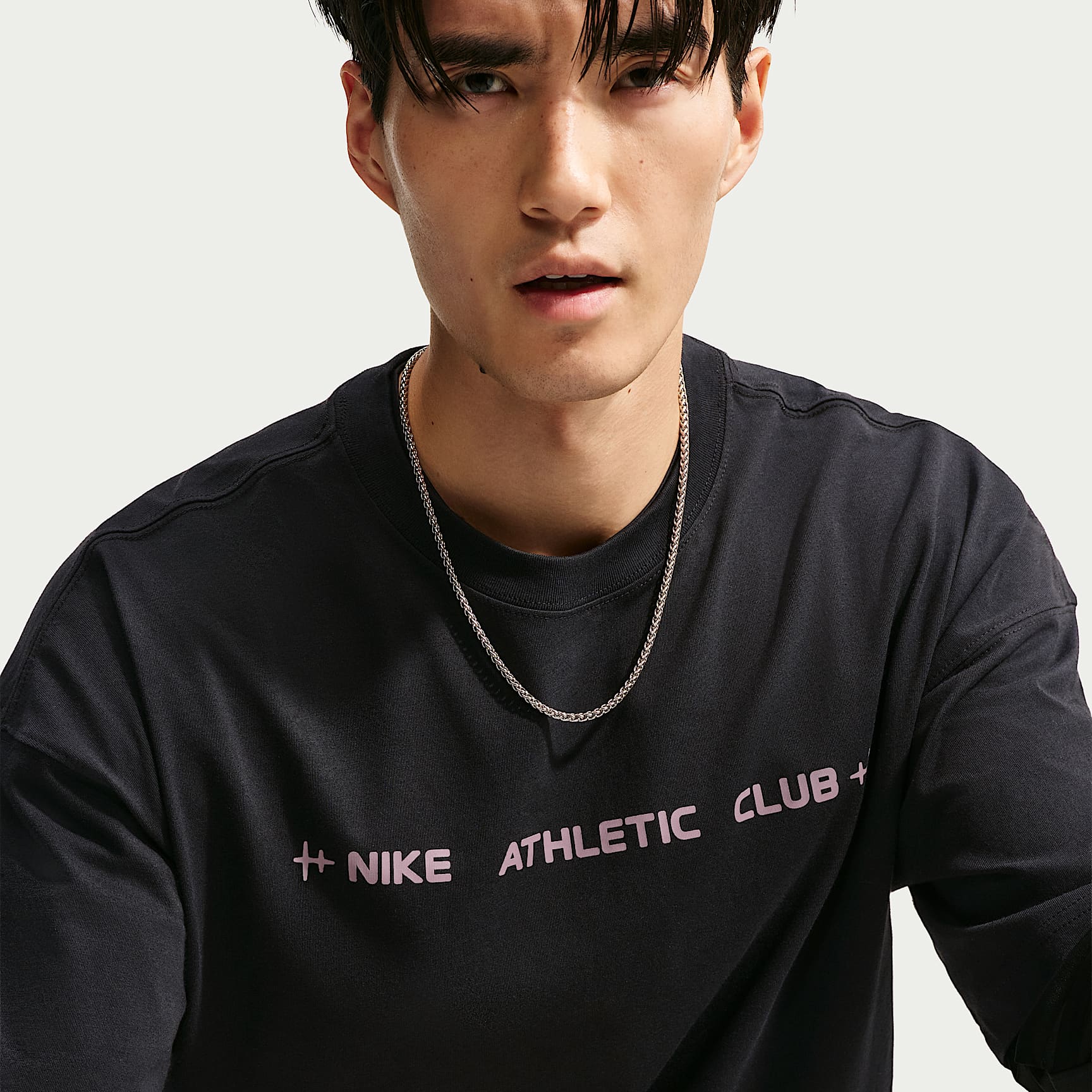 Nike N.A.C. Men's Oversized T-Shirt – Black/Purple Smoke