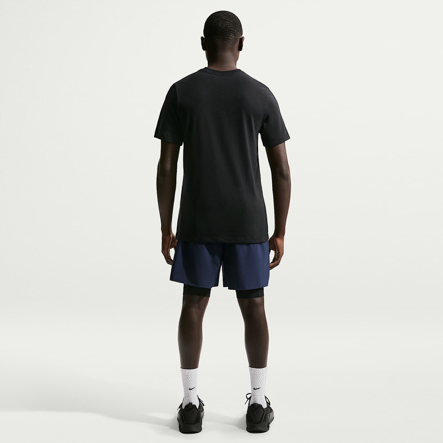 Nike Dri-FIT Men's Fitness T-Shirt – Black/White