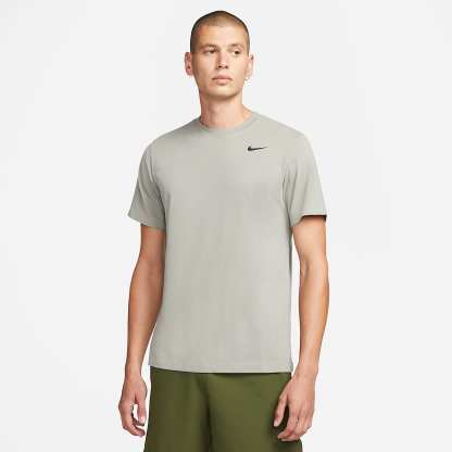 Nike Dri-FIT Men's Fitness T-Shirt – Light Army/Black