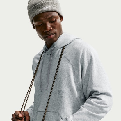 Nike N.A.C. Men's Dri-FIT Oversized Fleece Training Hoodie – Light Smoke Grey/Heather/Light Smoke Grey