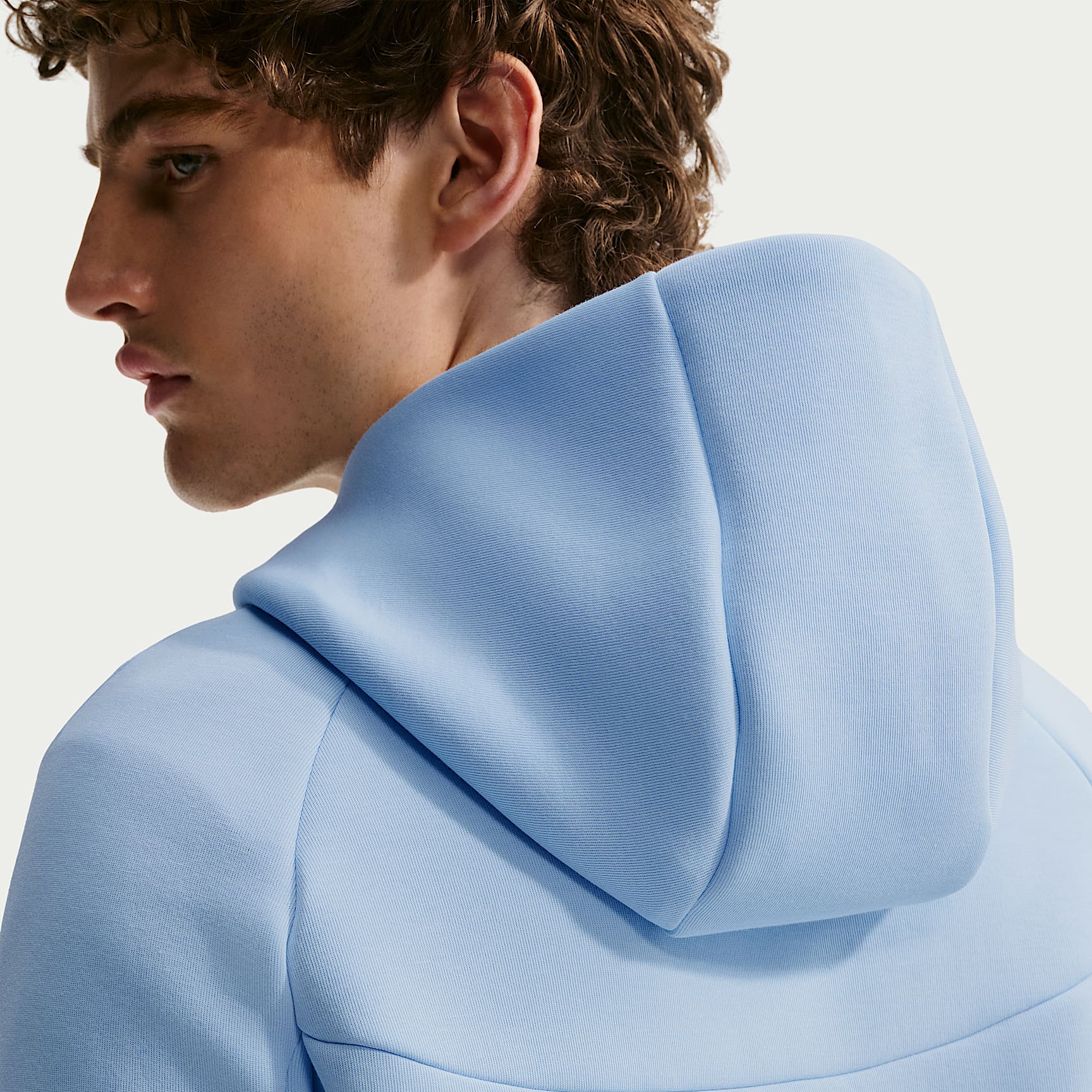 Nike Tech Men's Fleece Windrunner Full-Zip Jacket – Ice Blue/Black