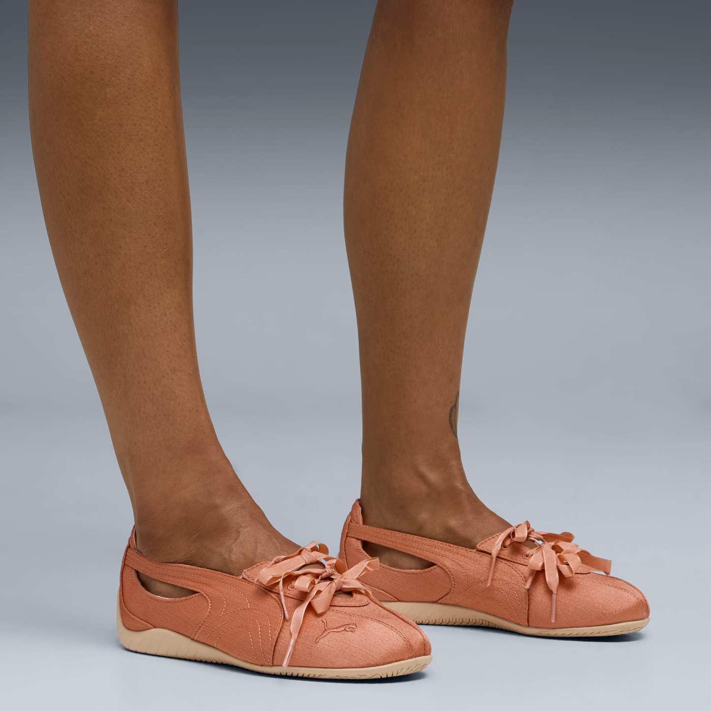 Speedcat Nova Satin Ballet Sneakers Women – Cinnabar-Toasted Almond