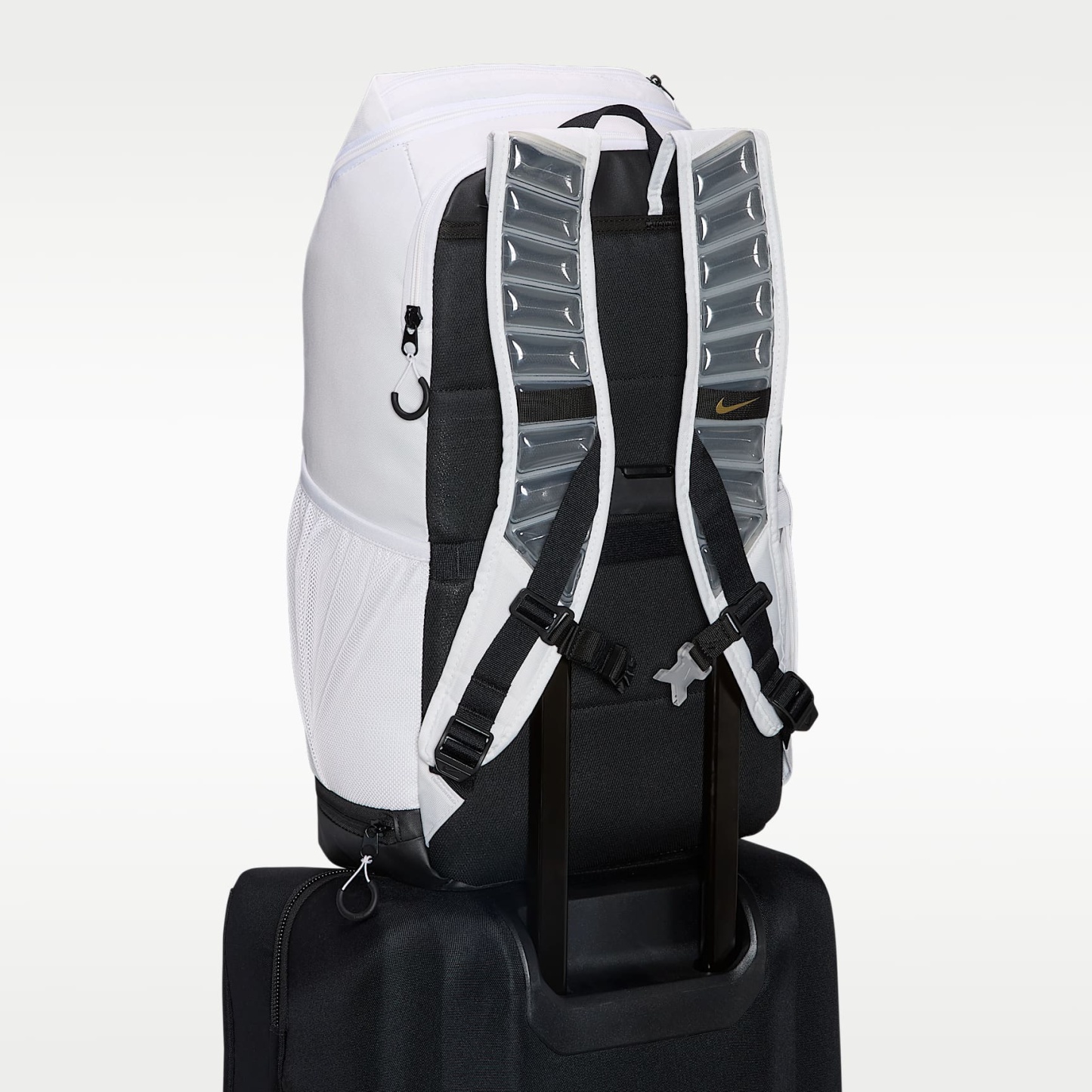 Nike Varsity Elite Backpack (32L) – White/Black/Metallic Gold