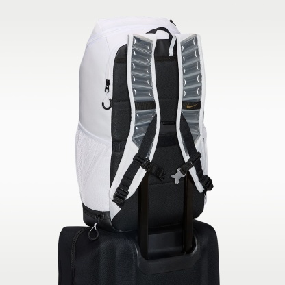 Nike Varsity Elite Backpack (32L) – White/Black/Metallic Gold