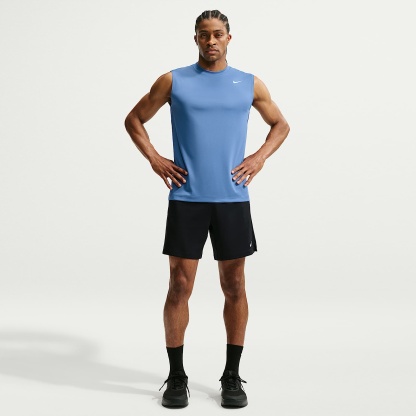 Nike Men's Dri-FIT Sleeveless Training Top – Indigo Storm/White