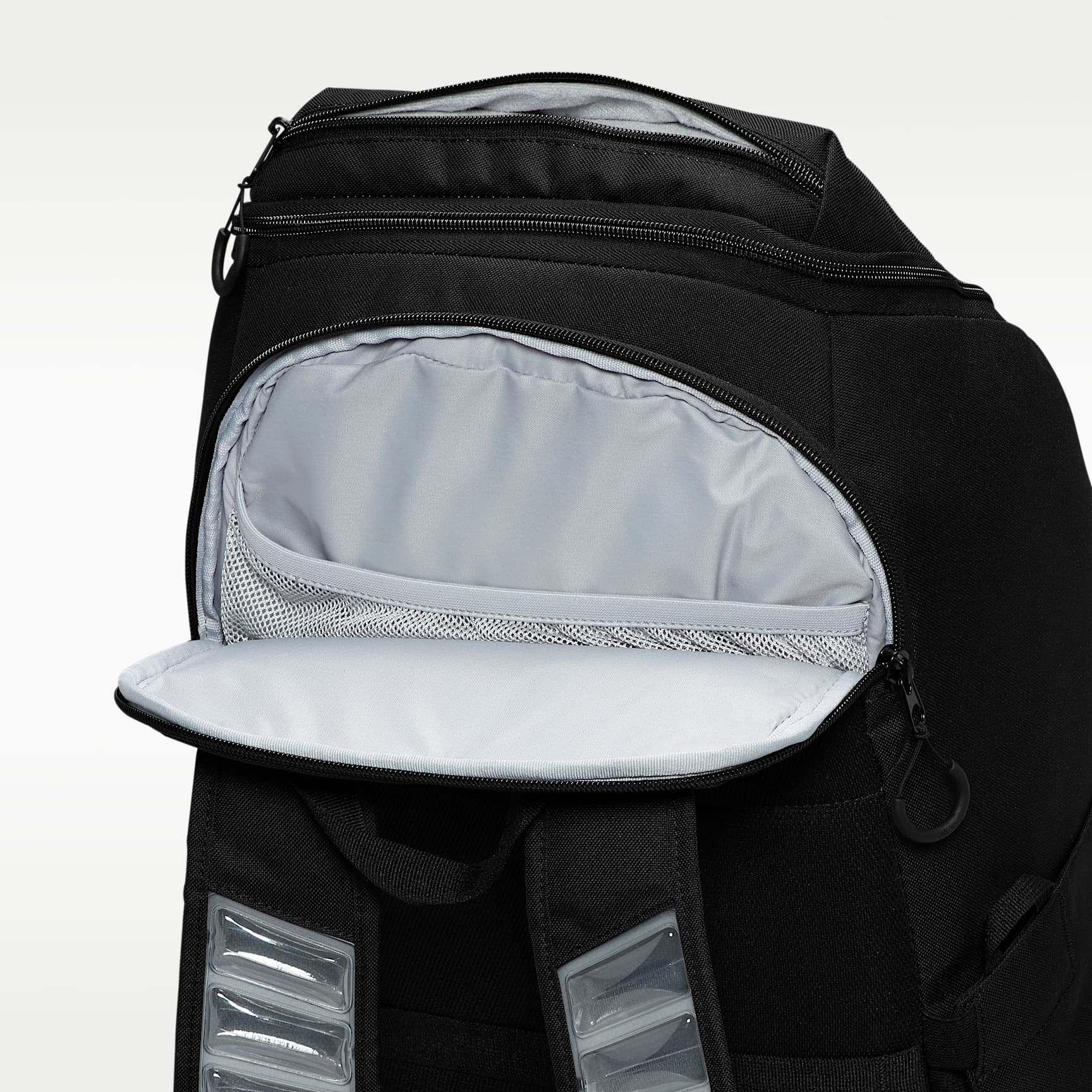 Nike Varsity Elite Backpack (32L) – Black/Black/Metallic Silver