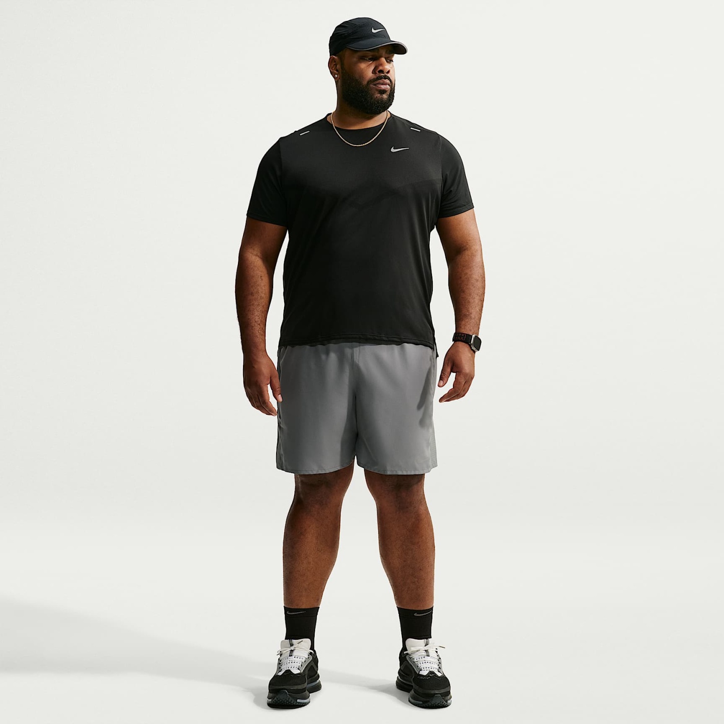 Nike Miler Men's Dri-FIT 18cm (approx.) Brief-Lined Running Shorts – Smoke Grey/Smoke Grey