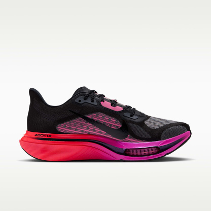 Nike Pegasus Plus 2 Women's Road-Running Shoes – Black/Hyper Pink/Laser Crimson/Black
