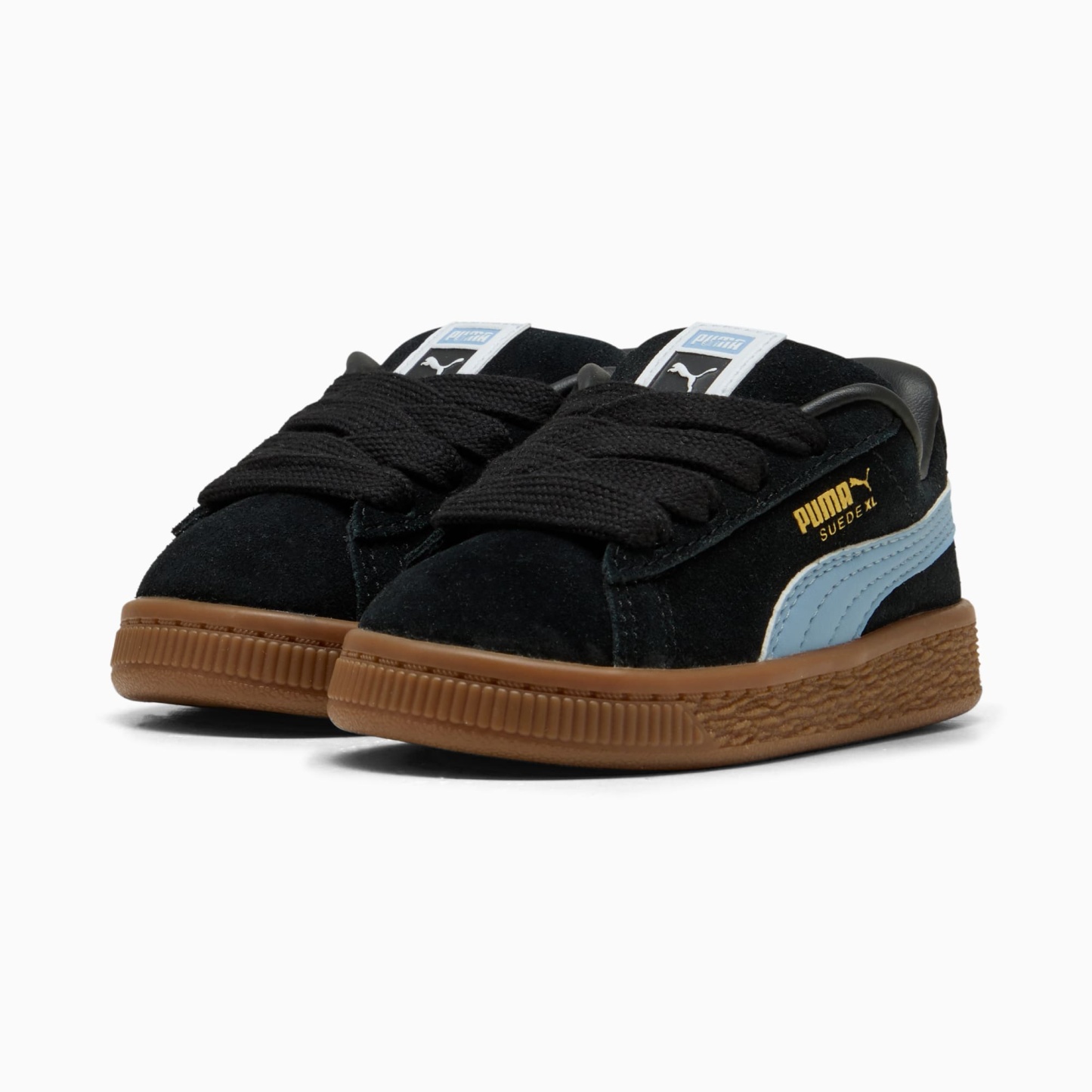 Suede XL Toddlers' Sneakers – PUMA Black-Chambray Blue