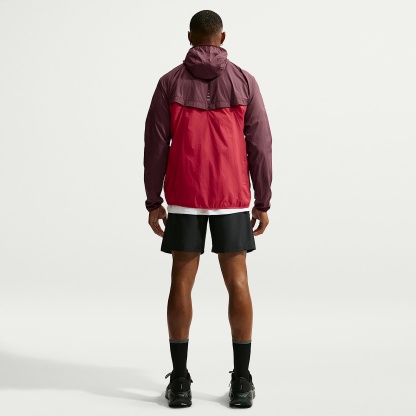 Nike Stride Men's Repel UV Running Jacket – Mystic Dates/Tough Red