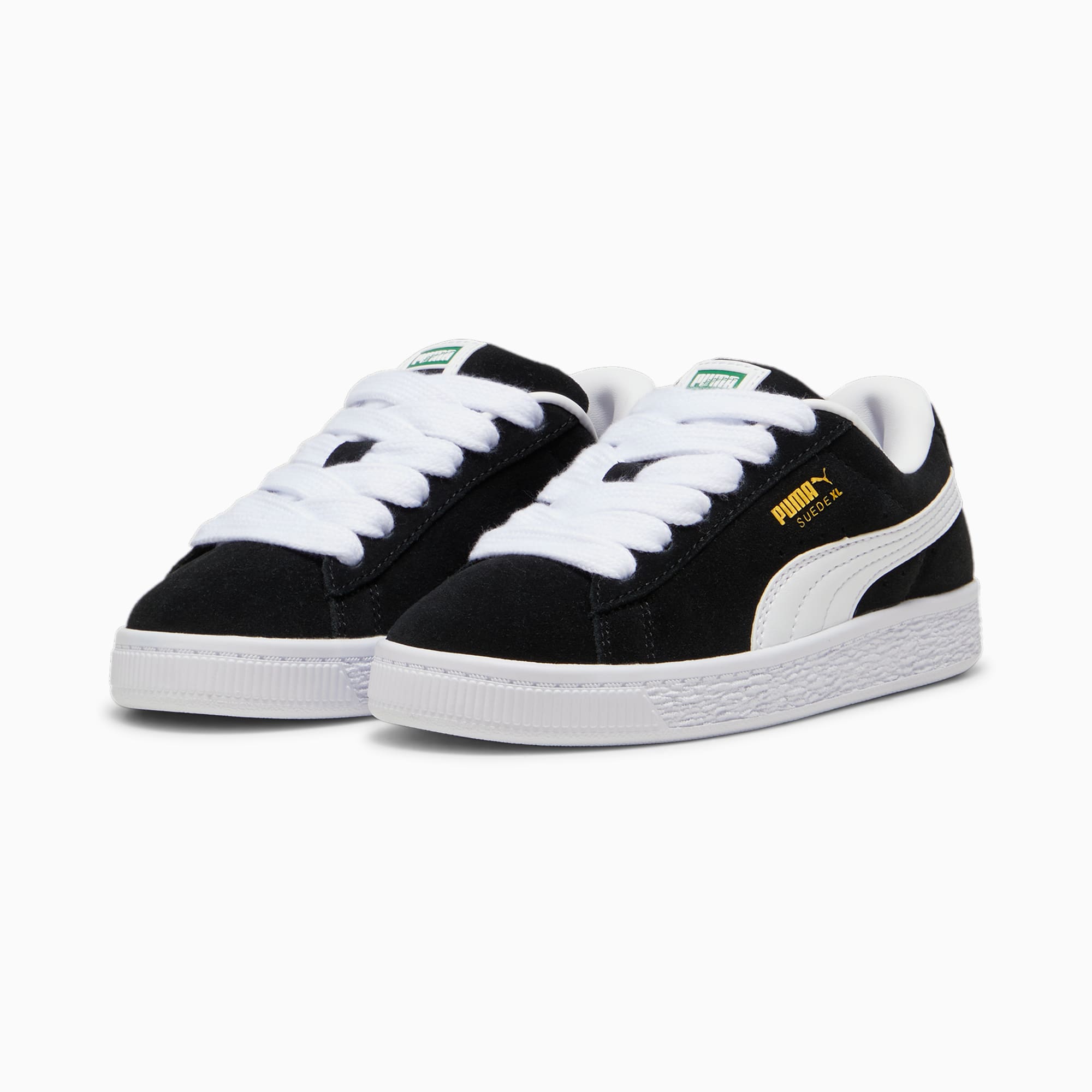 Suede XL Kids' Sneakers – PUMA Black-PUMA White
