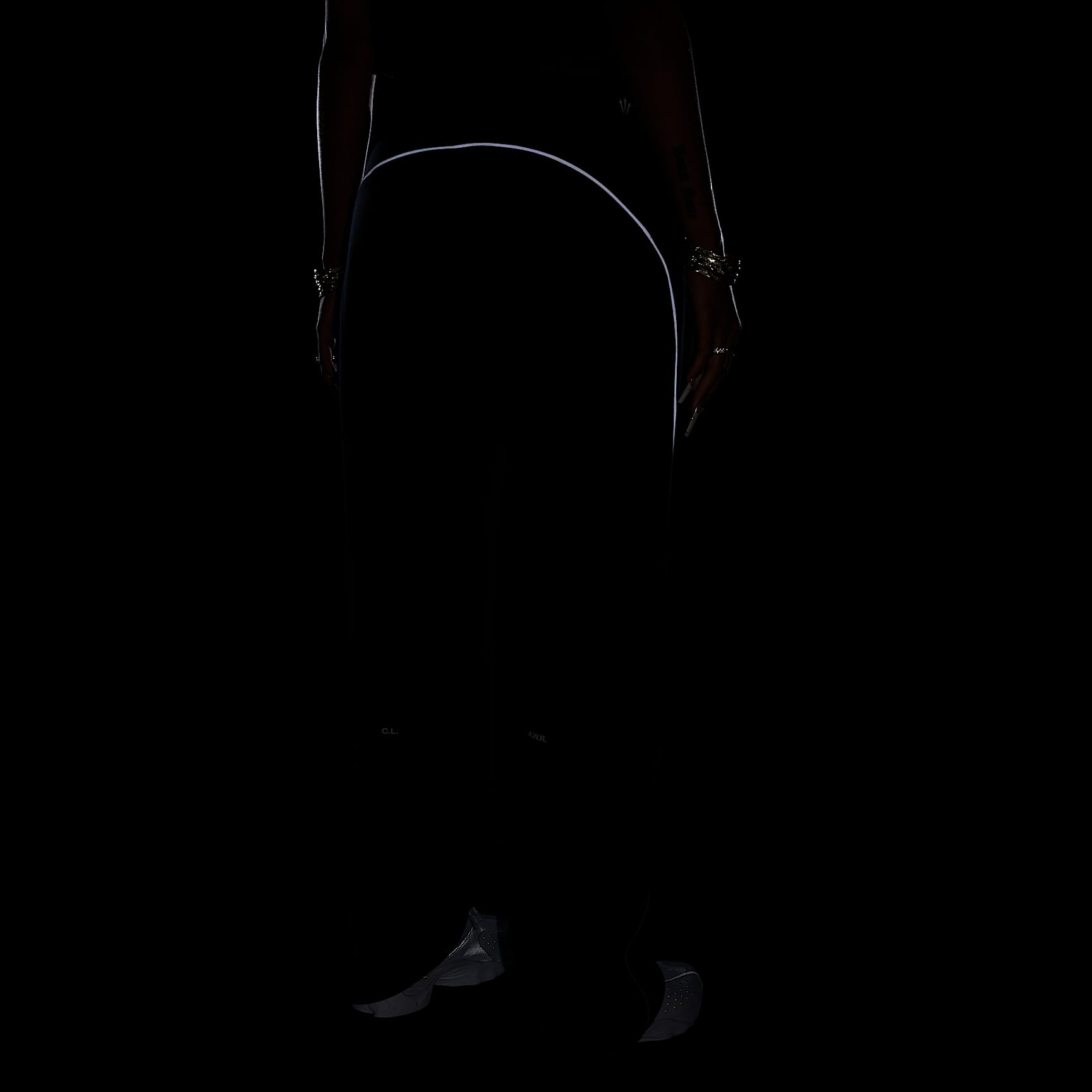 NOCTA NOCTA Fleece CS Open-Hem Tracksuit Bottoms – Black/Black/White