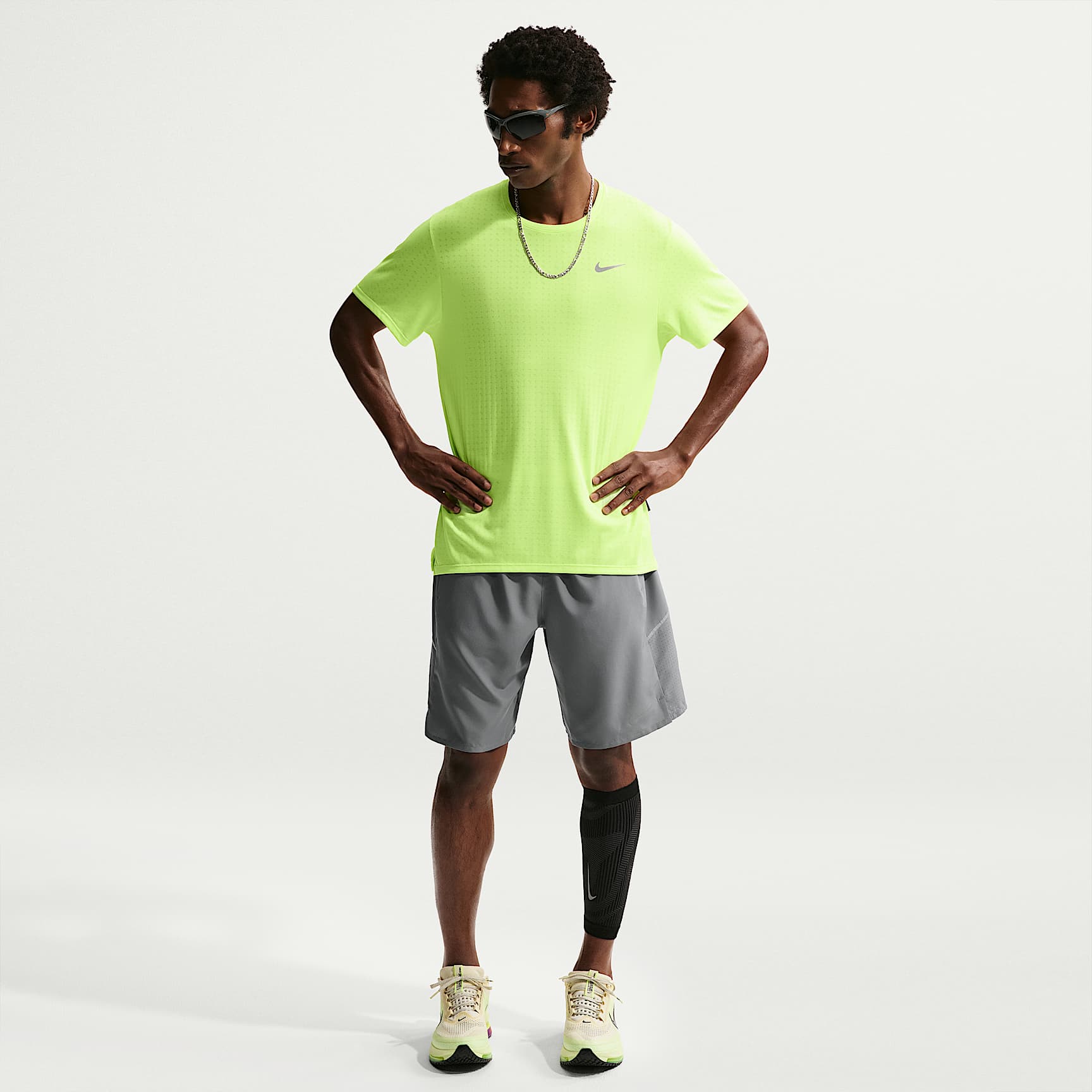 Nike Miler Men's Dri-FIT 23cm (approx.) Unlined Running Shorts – Smoke Grey/Smoke Grey