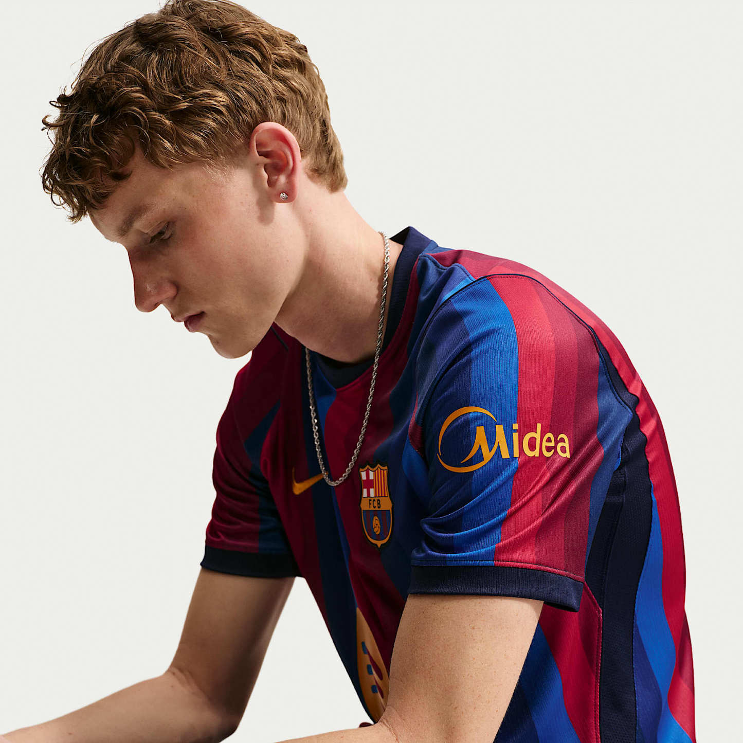 F.C. Barcelona 2026/27 Stadium Home Men's Nike Dri-FIT Football Replica Shirt – Deep Garnet/Blue Void/Blackened Blue/Mineral Yellow