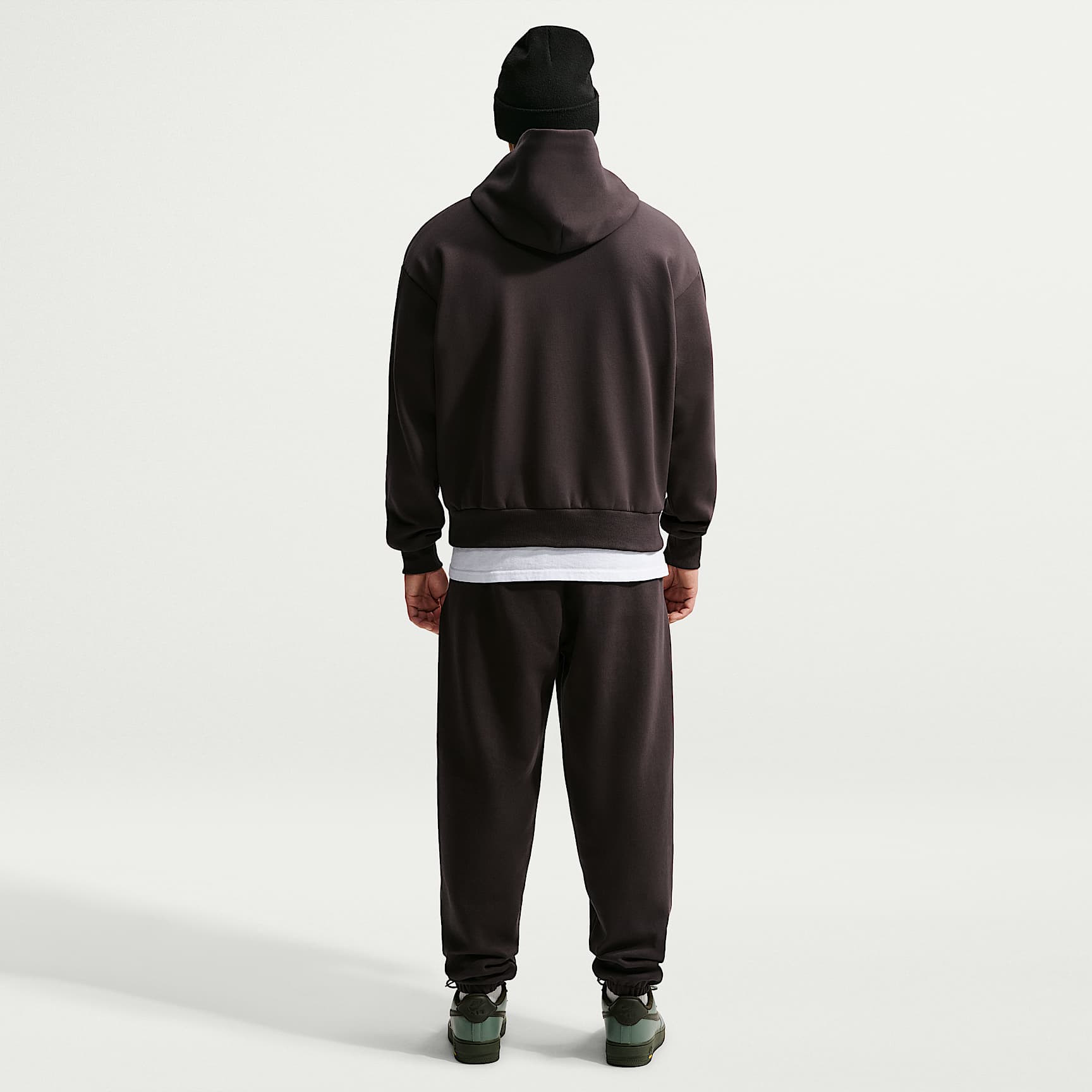Nike Solo Fleece Men's Cuffed Trousers – Velvet Brown/Sail