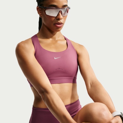 Nike Swift Women's High-Support Lightly Lined Sports Bra – Pink Smoke