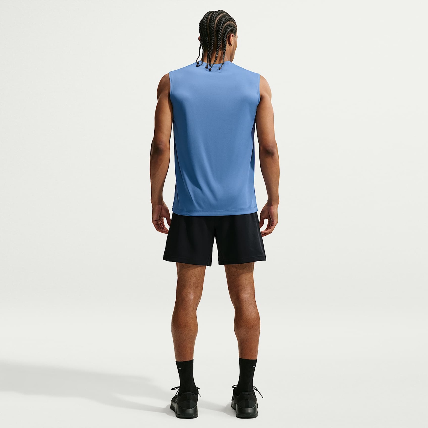 Nike Men's Dri-FIT Sleeveless Training Top – Indigo Storm/White