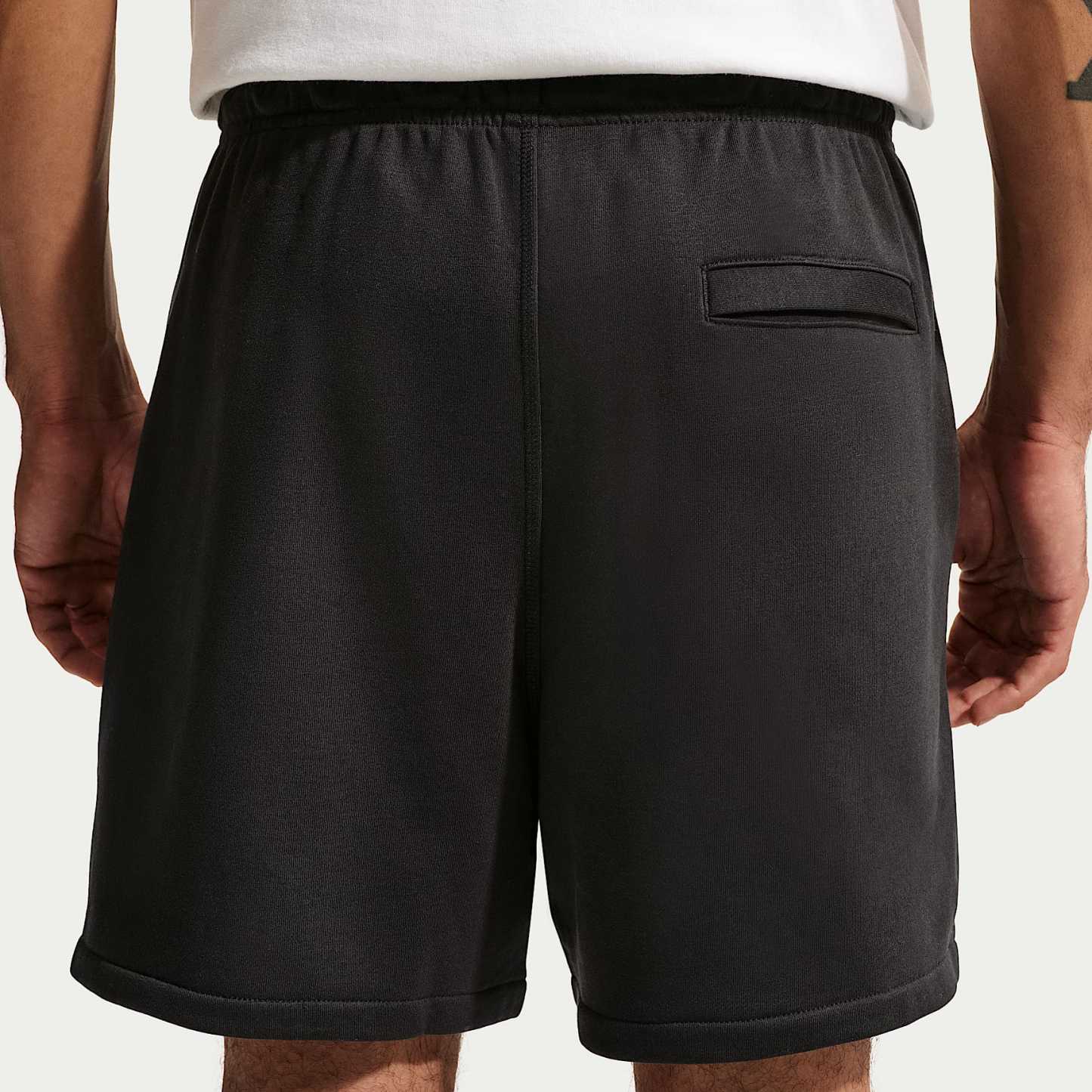 Nike Club Men's French Terry Flow Shorts – Black/Black/White
