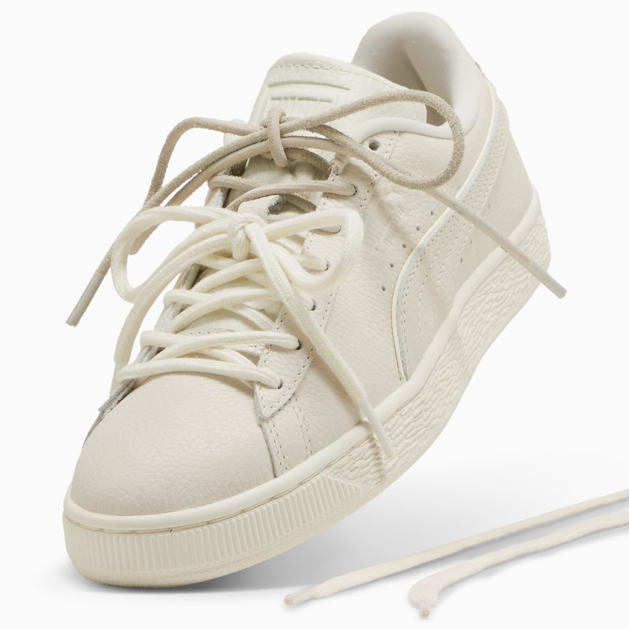 Suede Bloom Dress-Up Sneakers Women – Vapor Gray-Warm White