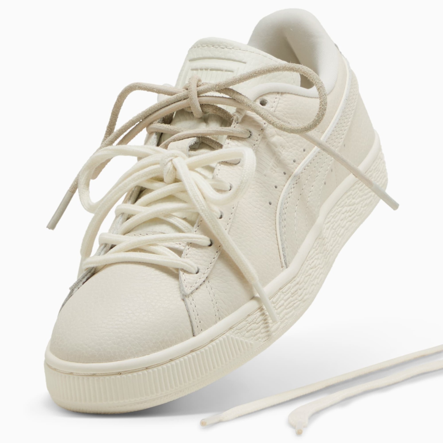Suede Bloom Dress-Up Sneakers Women – Vapor Gray-Warm White
