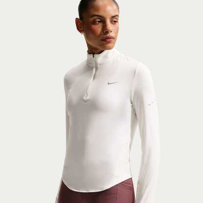 Nike Swift Women's Dri-FIT UV 1/4-Zip Running Top – Sail