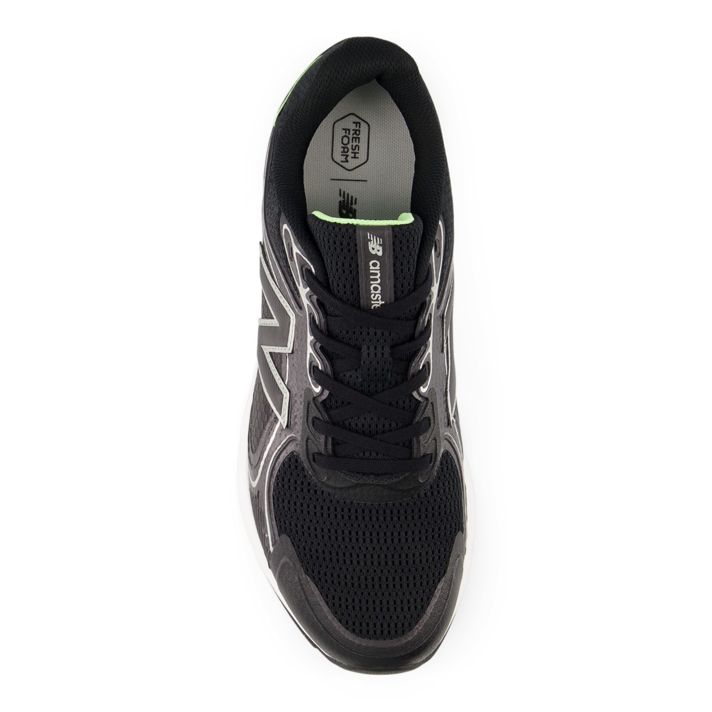 Fresh Foam Amaste – BLACK with SILVER METALLIC and AFTERGLOW