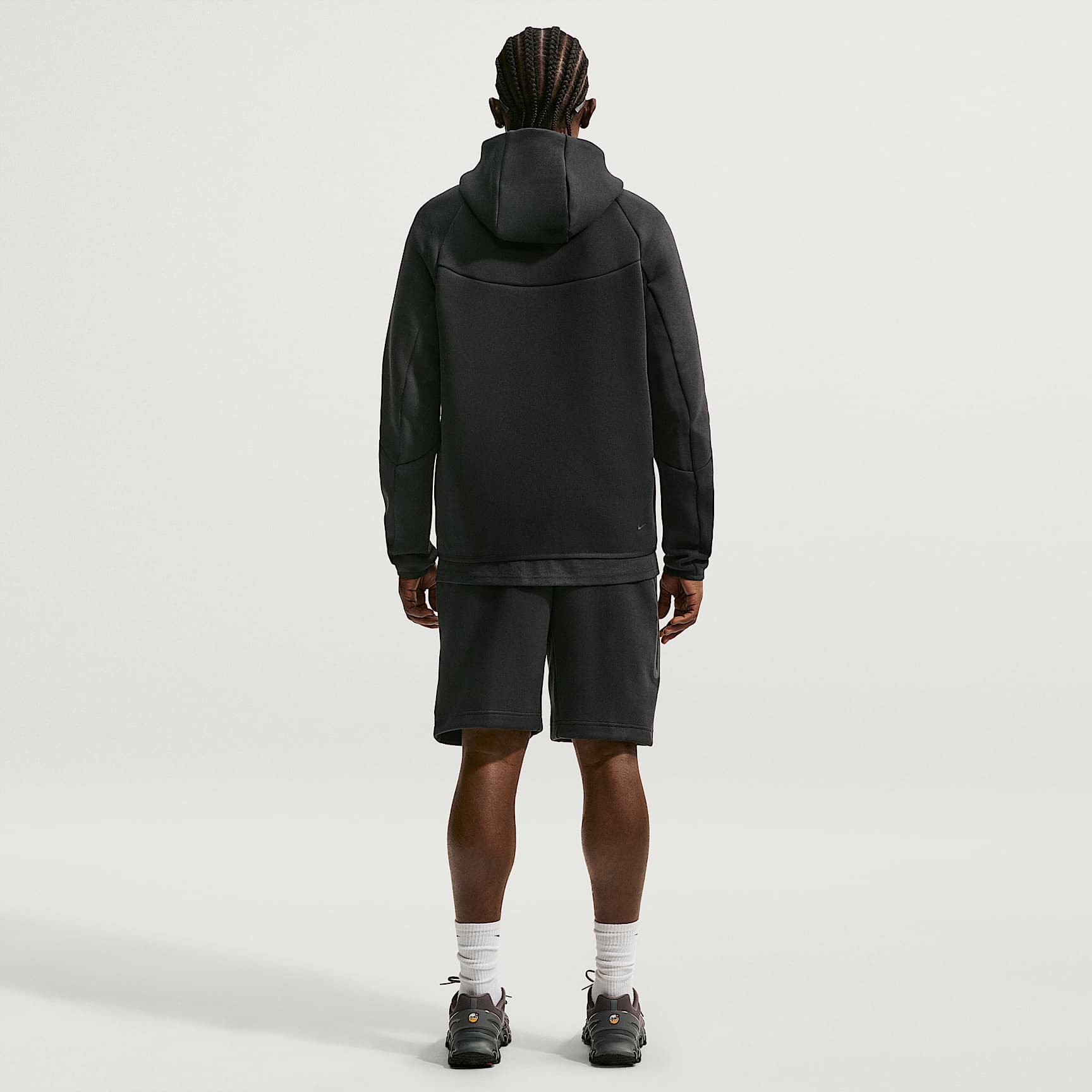 Nike Tech Men's Fleece Windrunner Full-Zip Jacket – Black/Black