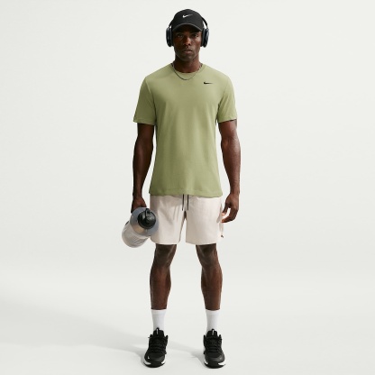 Nike Dri-FIT Men's Fitness T-Shirt – Dusty Olive/Black