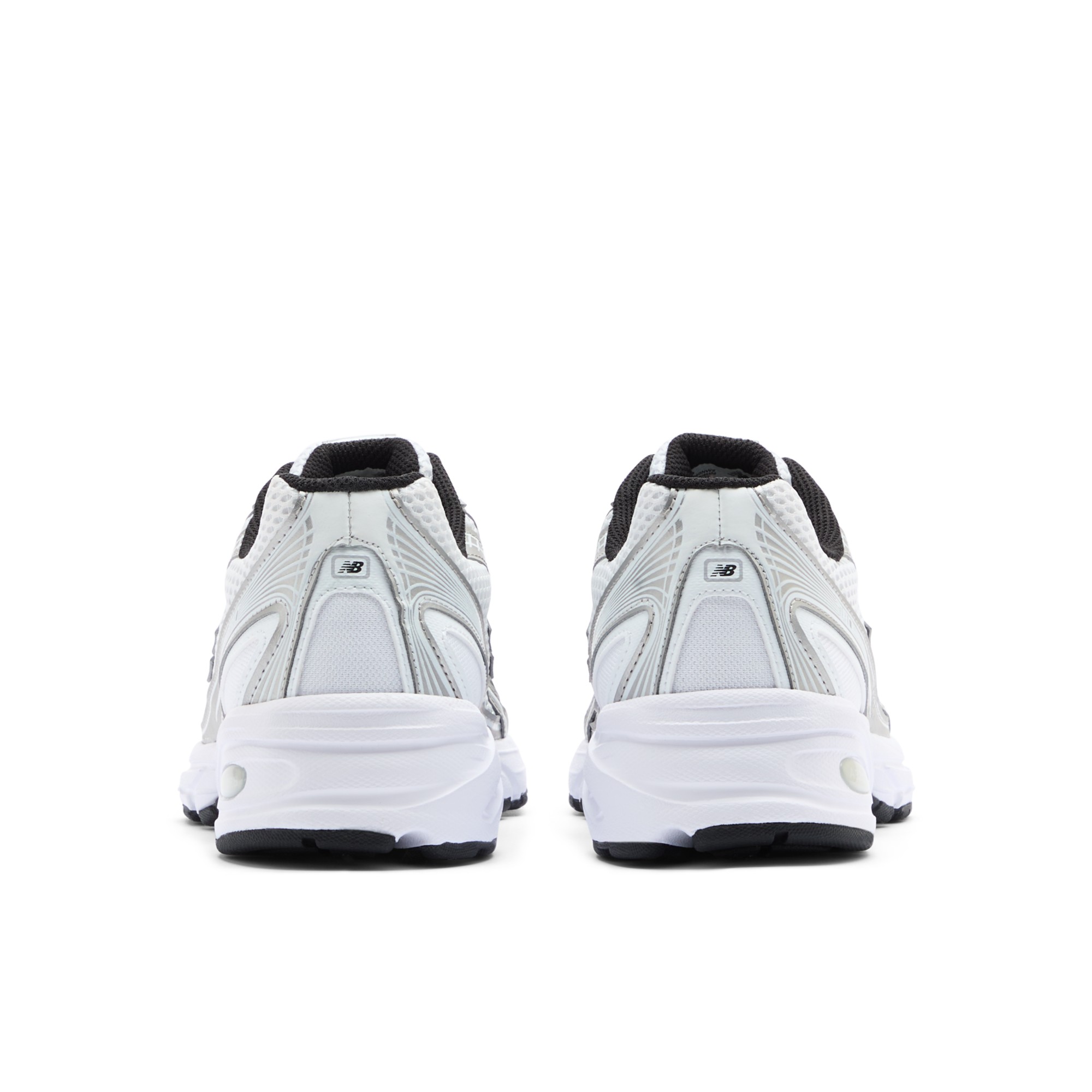 740 – WHITE with Metallic Silver and Black